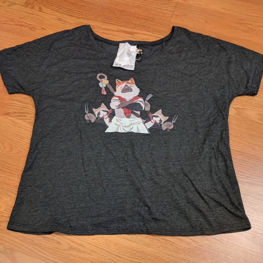 Redbubble MEOWSCULAR Chef shirt medium - Picture 4 of 4